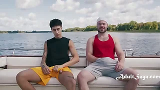 Best Buds Bust Nuts Gather up on Boat - Straight to GAY&excl;